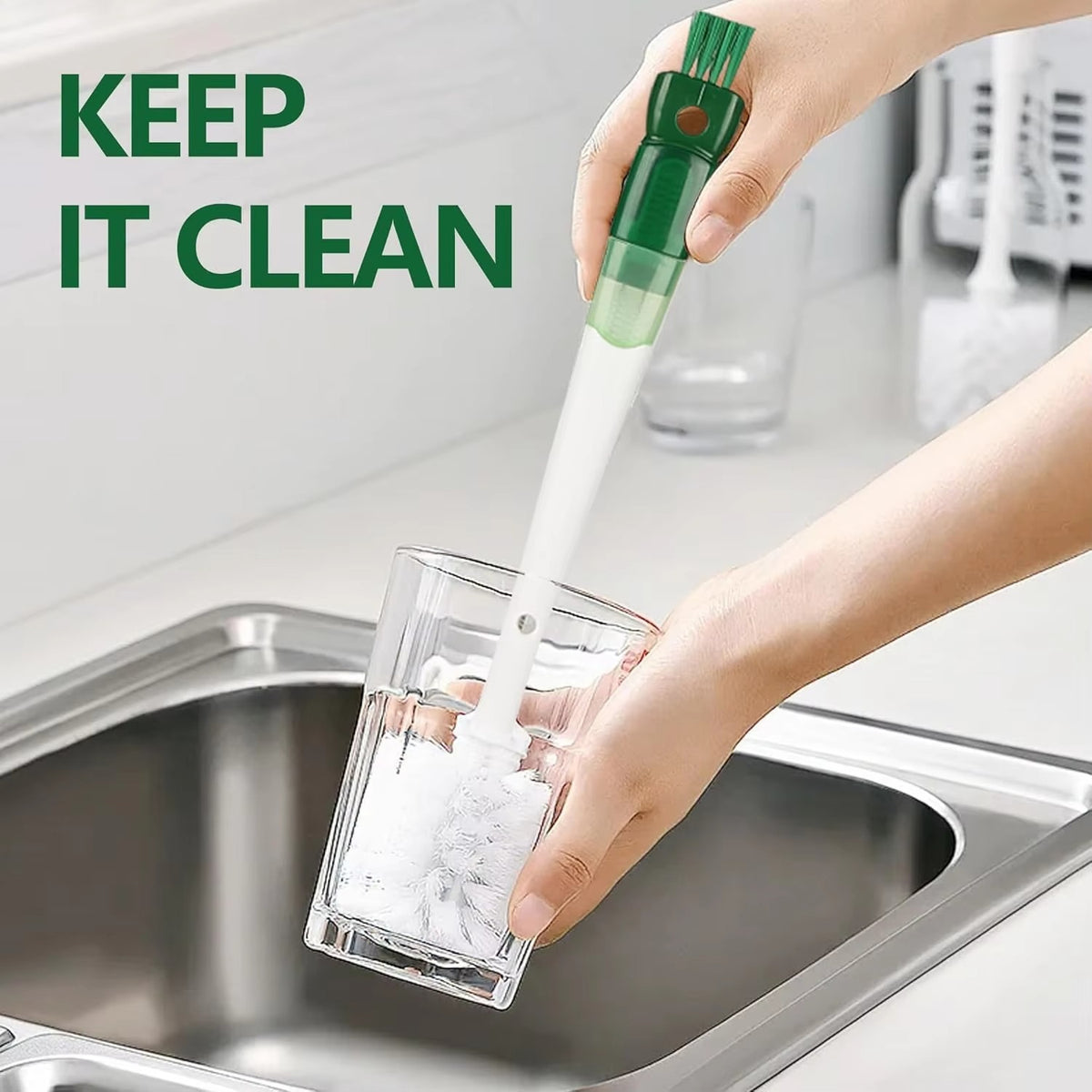 5‑in‑1 Multi‑Function Bottle Cleaning Brush