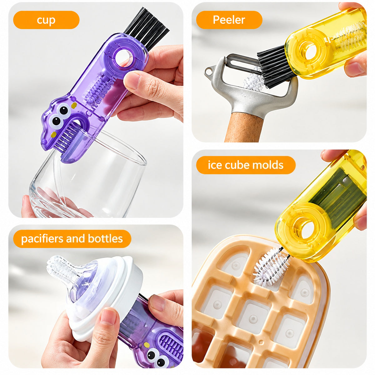 Multi‑functional 3‑in‑1 Cleaning Brush